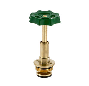 1212200 - Brass Upper-part with grease chamber for free-flow valves, rising spindle