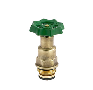 1214800 - Brass Upper-part with grease chamber for free-flow valves, non-rising spindle
