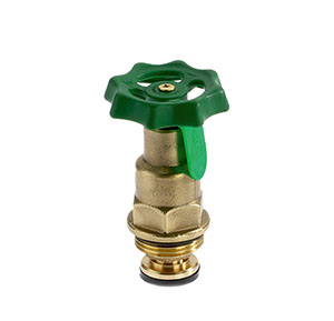 1215500 - Brass Upper-part with grease chamber for Combined Free-flow and Backflow-preventer valves, not-rising spindle