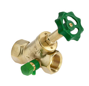 1502650 - CR-Brass Free-flow valve upper part rising, with drain valve