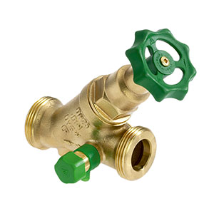 1508500 - CR-Brass Free-flow valve male thread, not-rising, with drain valve