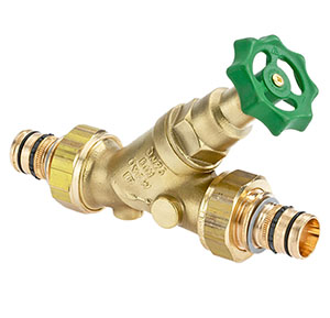 1538350 - CR-Brass Free-flow valve Geberit Mepla, not-rising, without drain valve