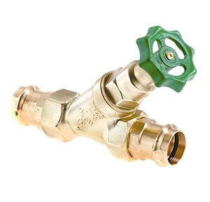 1582280 - CR-Brass Free-flow valve Viega Profipress, not-rising, without drain valve