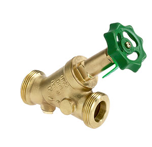 1605320 - CR-Brass Combined Free-flow and Backflow-preventer Valve male thread „Kombi