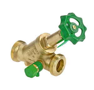 1607320 - CR-Brass Combined Free-flow and Backflow-preventer Valve male thread „Kombi