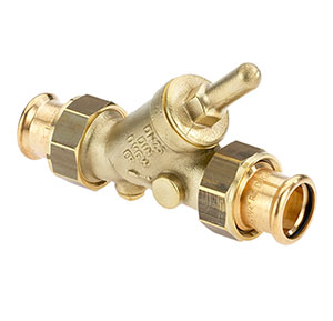 1732280 - CR-Brass Backflow-preventer SANHA Press, without drain valve