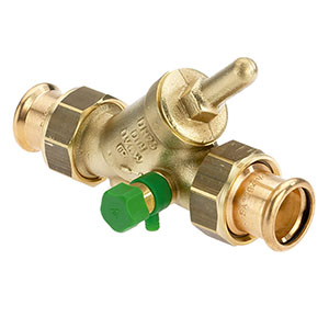 1733180 - CR-Brass Backflow-preventer SANHA Press, with drain valve