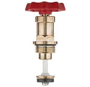 3215320 - Red-brass upper-part with grease chamber for Combined Free-flow and Backflow-preventer valves