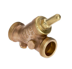 3706320 - Red-brass Backflow-preventer male thread, without drain valve