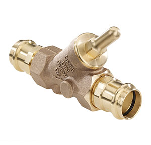 3780280 - Red-brass Backflow-preventer female thread, Viega Profipress, without drain valve