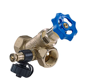 7603200 - ECOCAST Combined Free-flow and Backflow-preventer valve female thread, with drain valve