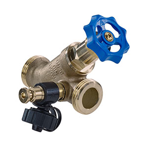 7608150 - ECOCAST Combined Free-flow and Backflow-preventer valve male thread, with drain valve