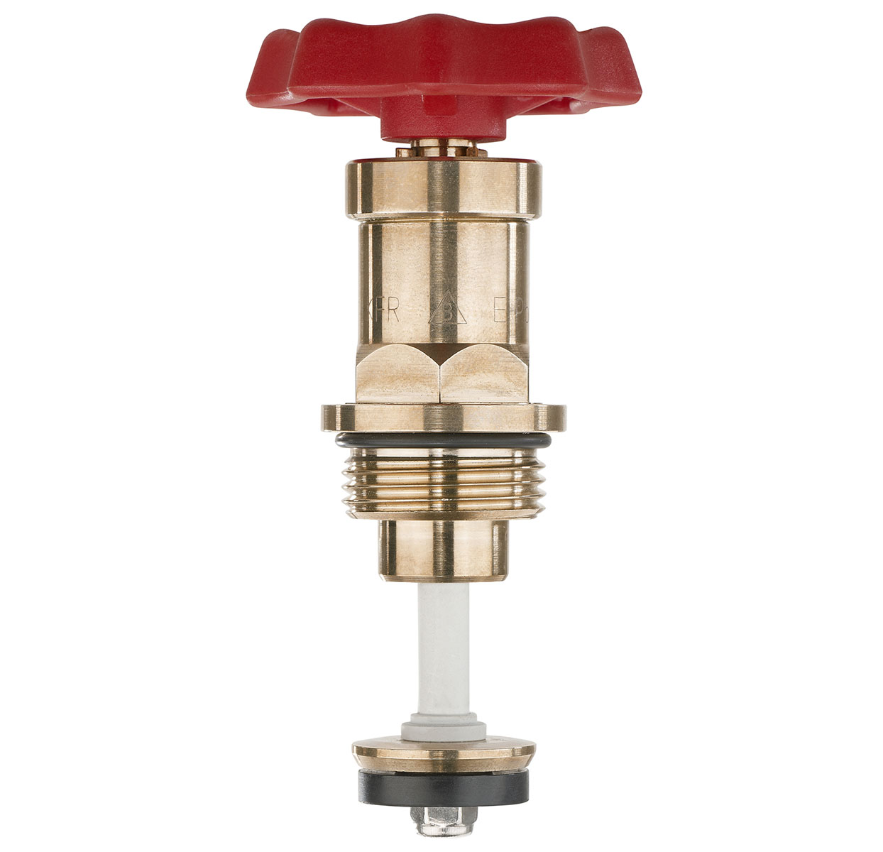 3215250 - Red-brass upper-part with grease chamber for Combined Free-flow and Backflow-preventer valves