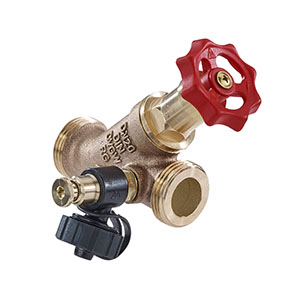 3508320 - Red-brass Free-flow valve male thread Type Kombi, with drain valve