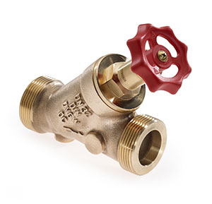3606200 - Red-brass Combined Free-flow and Backflow-preventer valve male thread Type Kombi, without drain valve