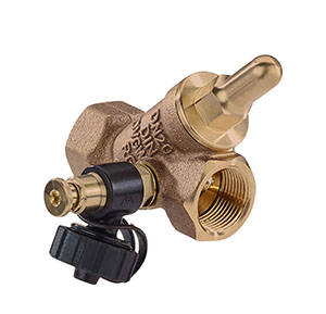 3703320 - Red-brass Backflow-preventer female thread, with drain valve