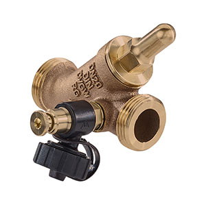 3708320 - Red-brass Backflow-preventer male thread, with drain valve