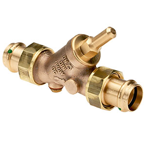 3730280 - Red-brass Backflow-preventer male thread, Viega Profipress, without drain valve