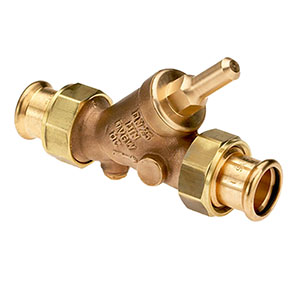 3732420 - Red-brass Backflow-preventer male thread, SANHA Press, without drain valve