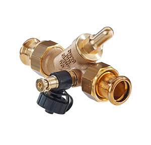 3733420 - Red-brass Backflow-preventer male thread, SANHA Press, without drain valve