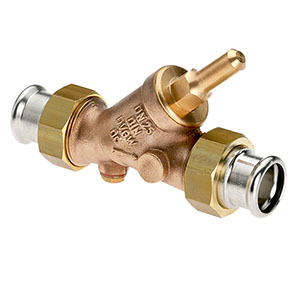 3760220 - Red-brass Backflow-preventer male thread, Geberit Mapress, without drain valve