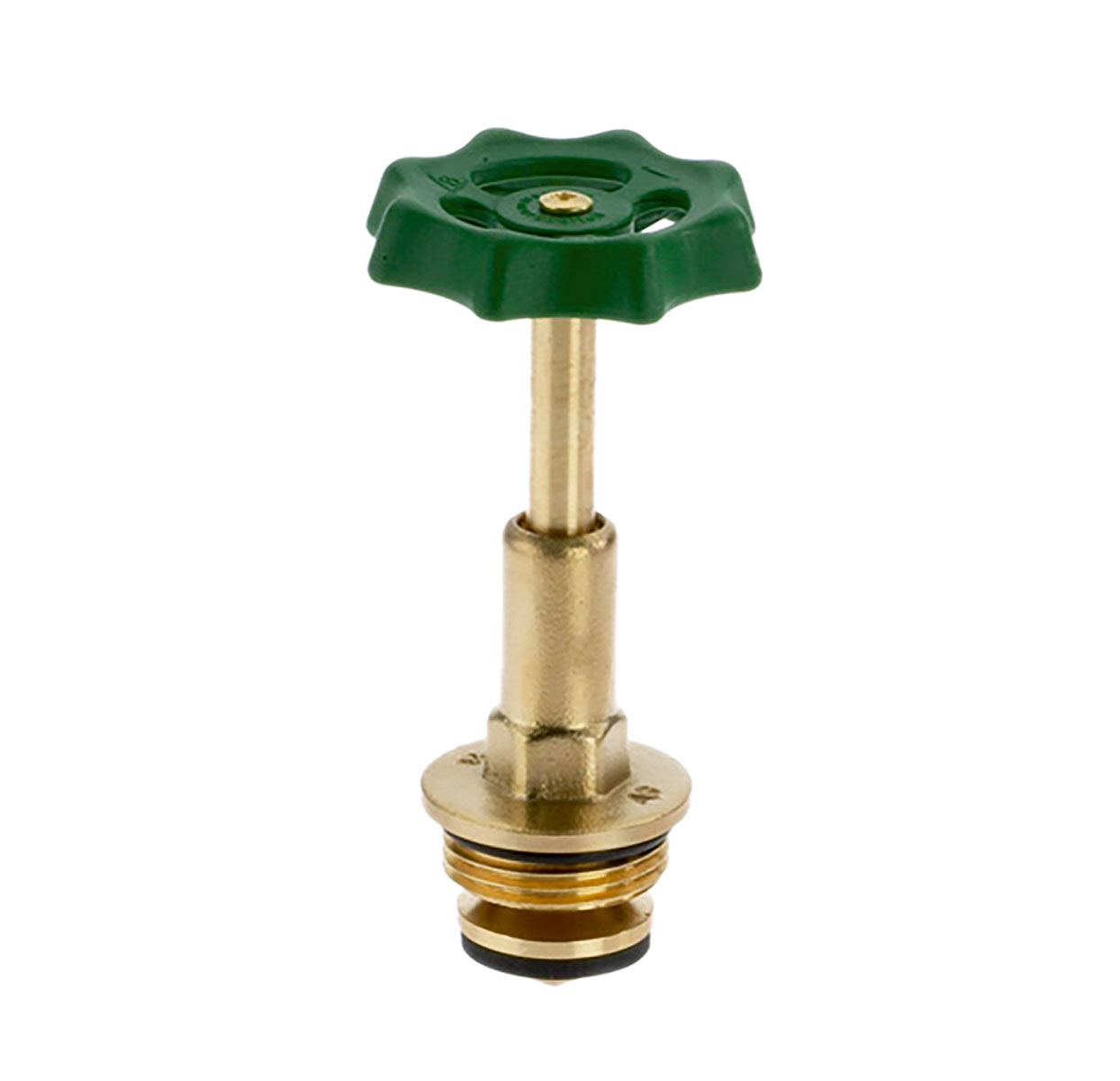 1212320 - Brass Upper-part with grease chamber for free-flow valves, rising spindle