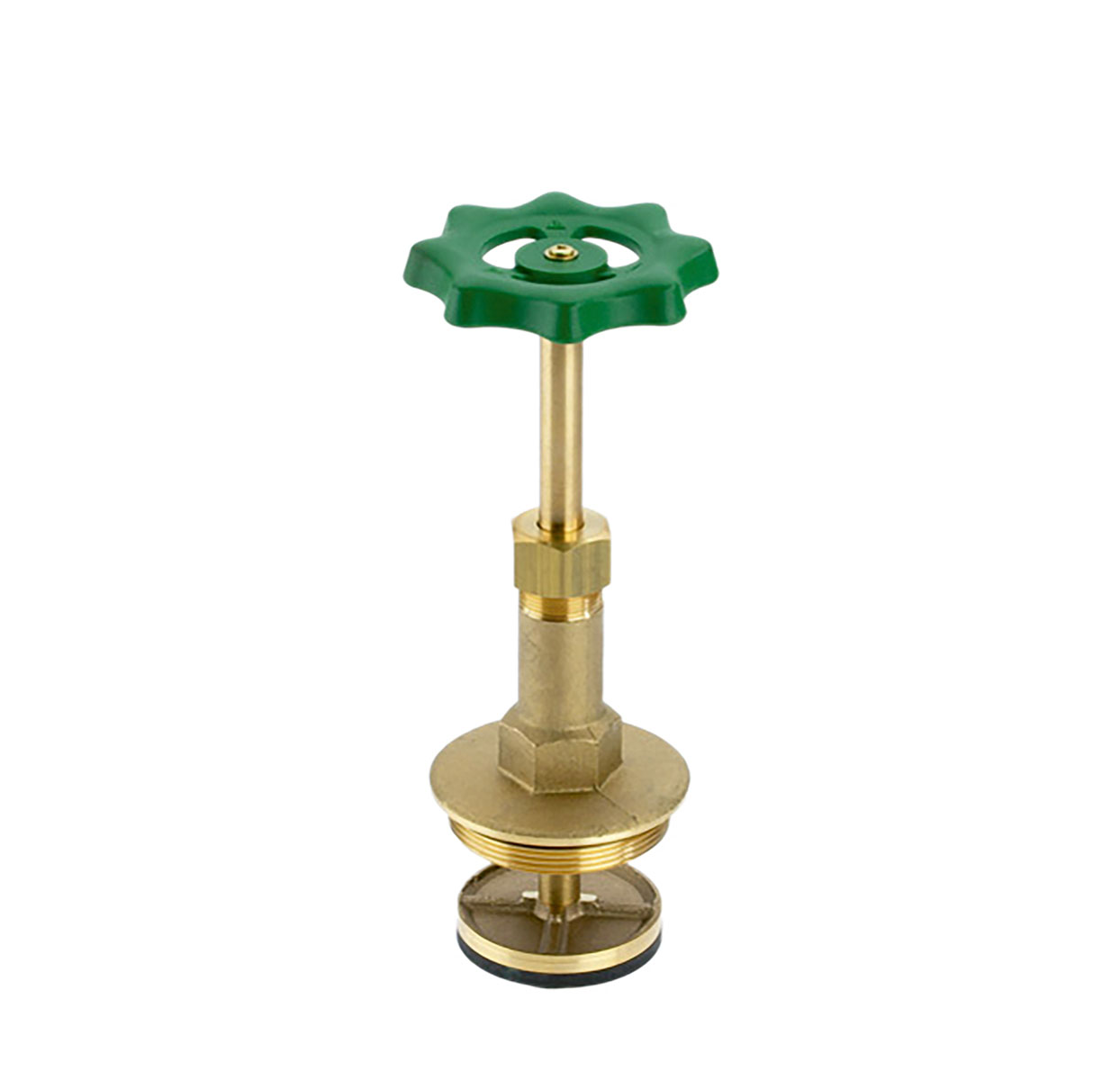 1218800 - Brass Upper-part with grease chamber for free-flow valves, rising spindle