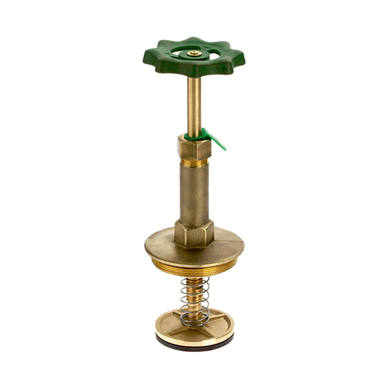 1219650 - Brass Upper-part with grease chamber for Combined Free-flow and Backflow-preventer valves, risinge Spindel