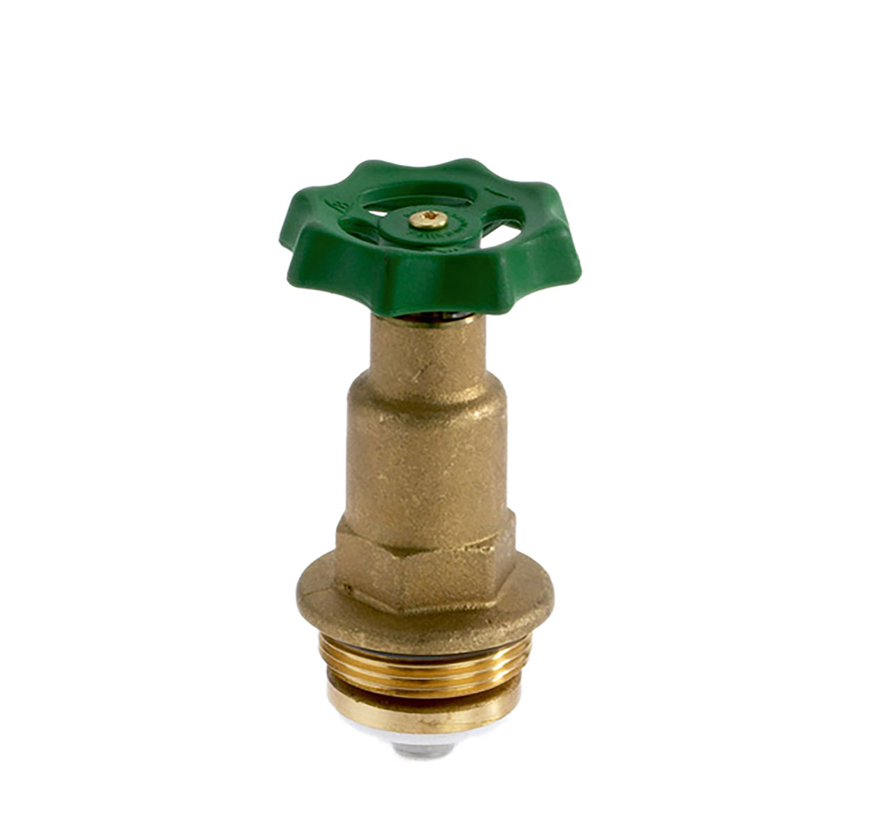 1227400 - Brass Upper-part with grease chamber with PTFE (Teflon) flat seal, for free-flow valves, non-rising spindle