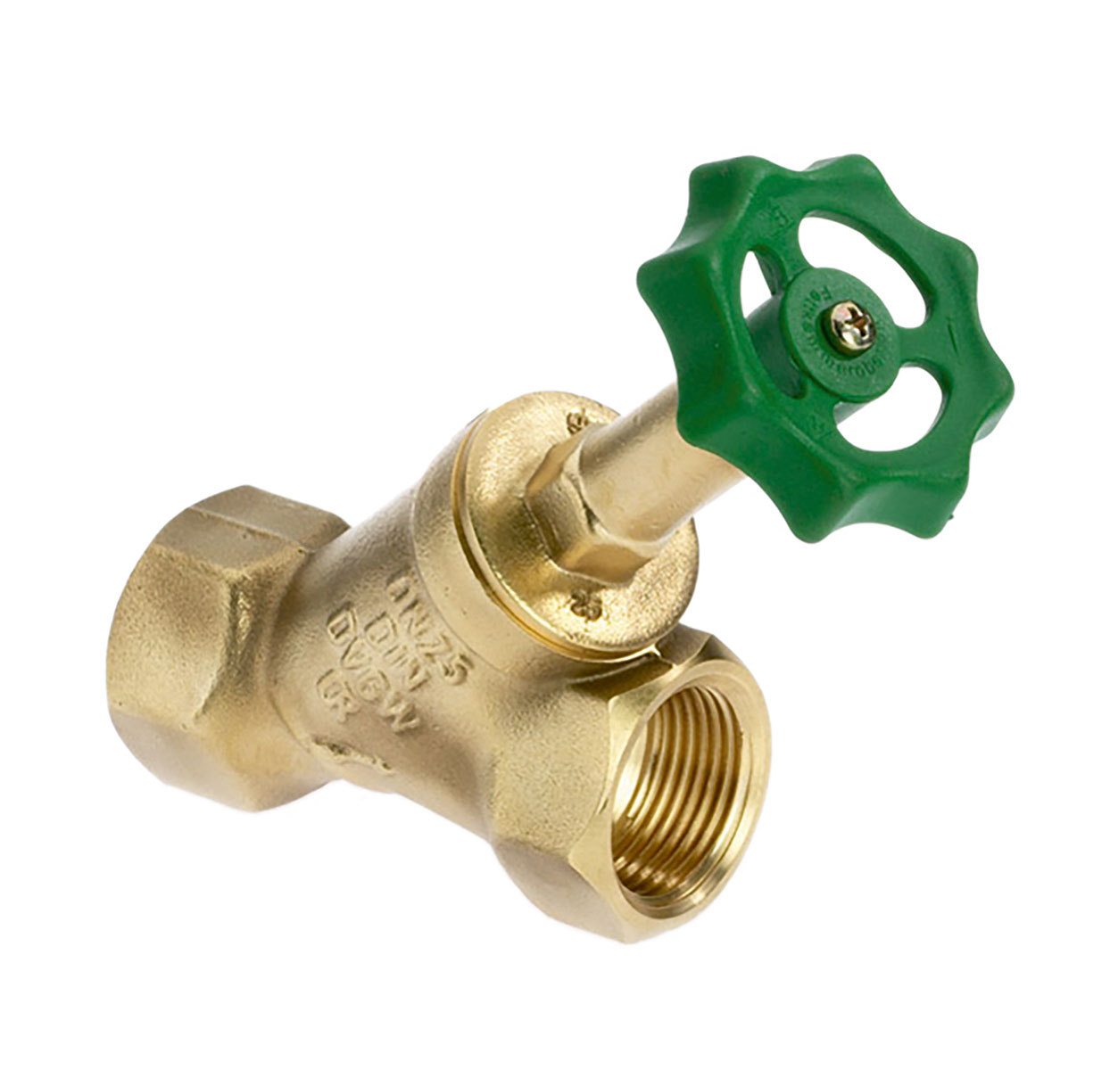1500250 - CR-Brass Free-flow valve upper part rising, without drain valve