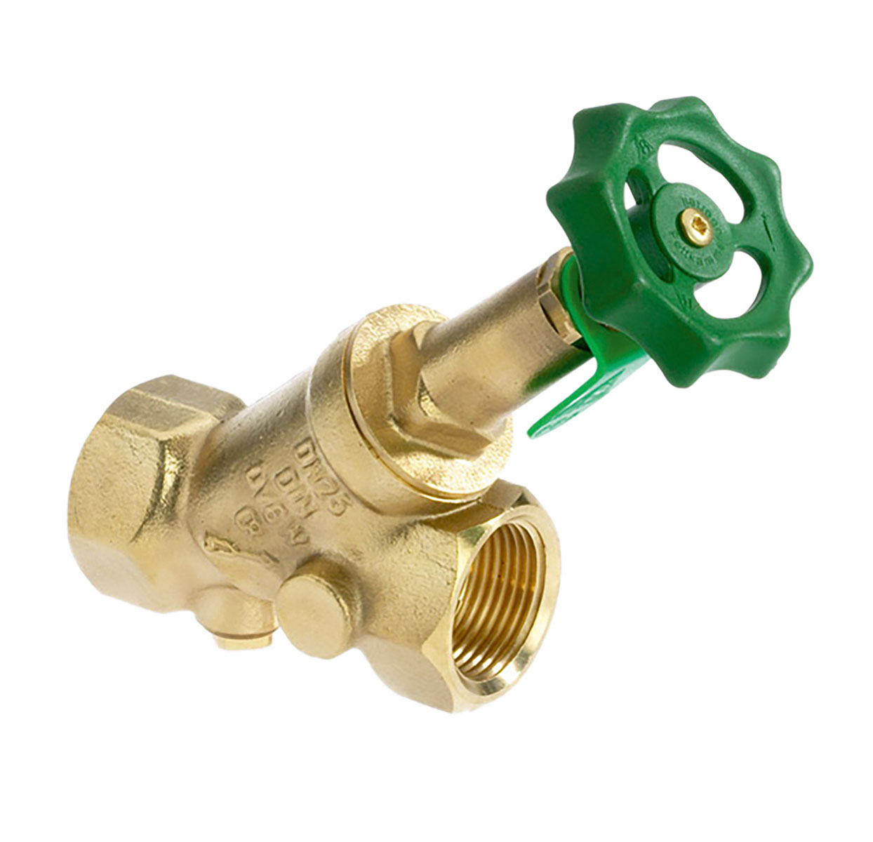 1600650 - CR-Brass Combined Free-flow and Backflow-preventer Valve female thread, rising, without drain valve