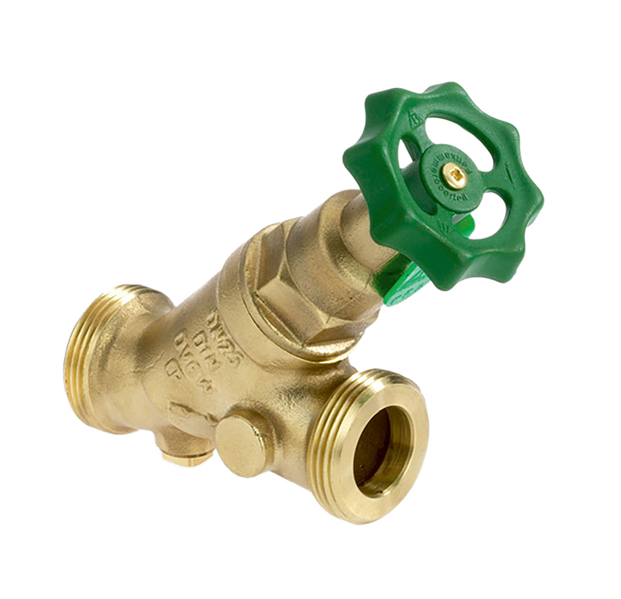 1606150 - CR-Brass Combined Free-flow and Backflow-preventer Valve male thread „Kombi