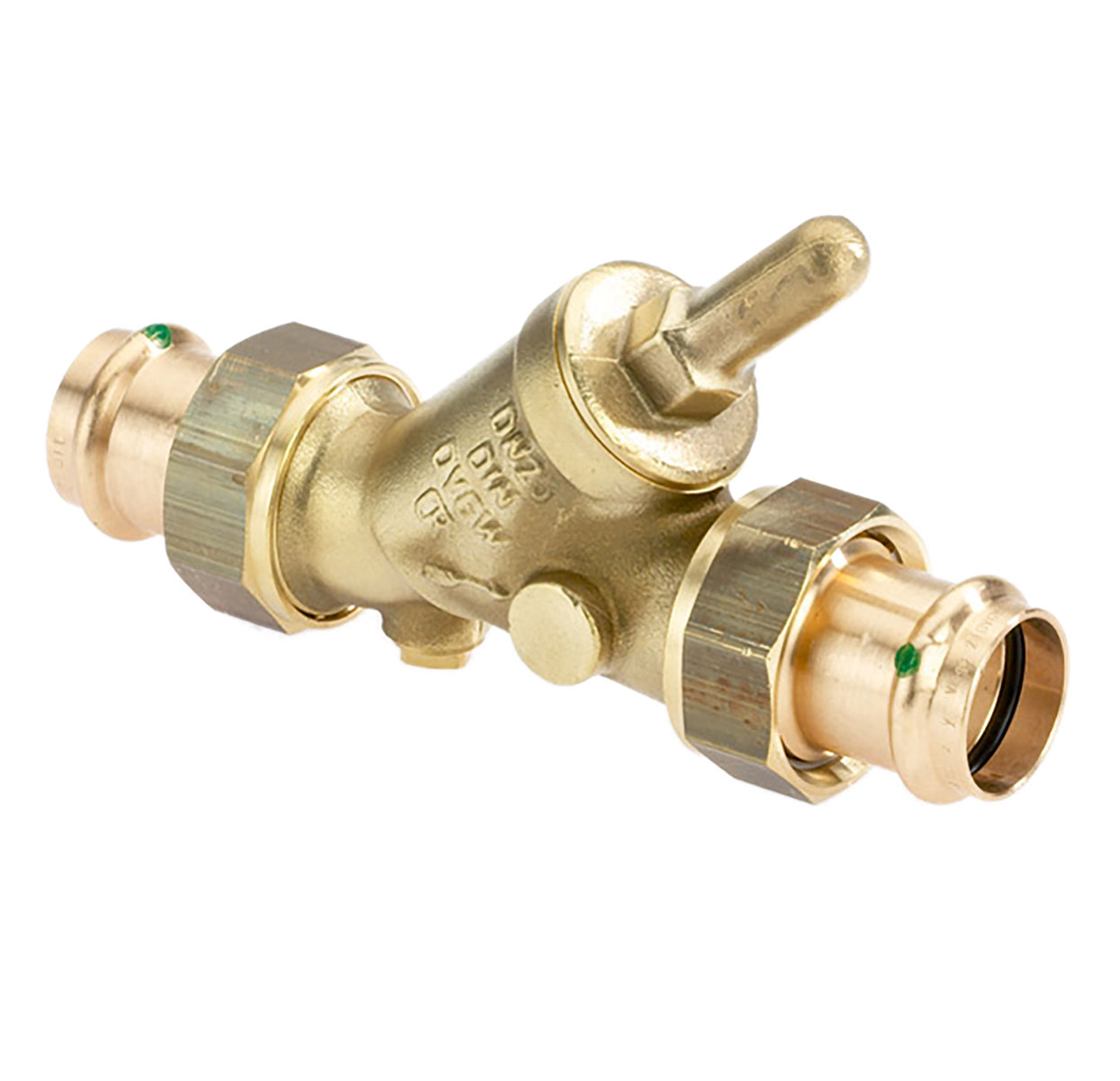 1730180 - CR-Brass Backflow-preventer Viega Profipress, without drain valve