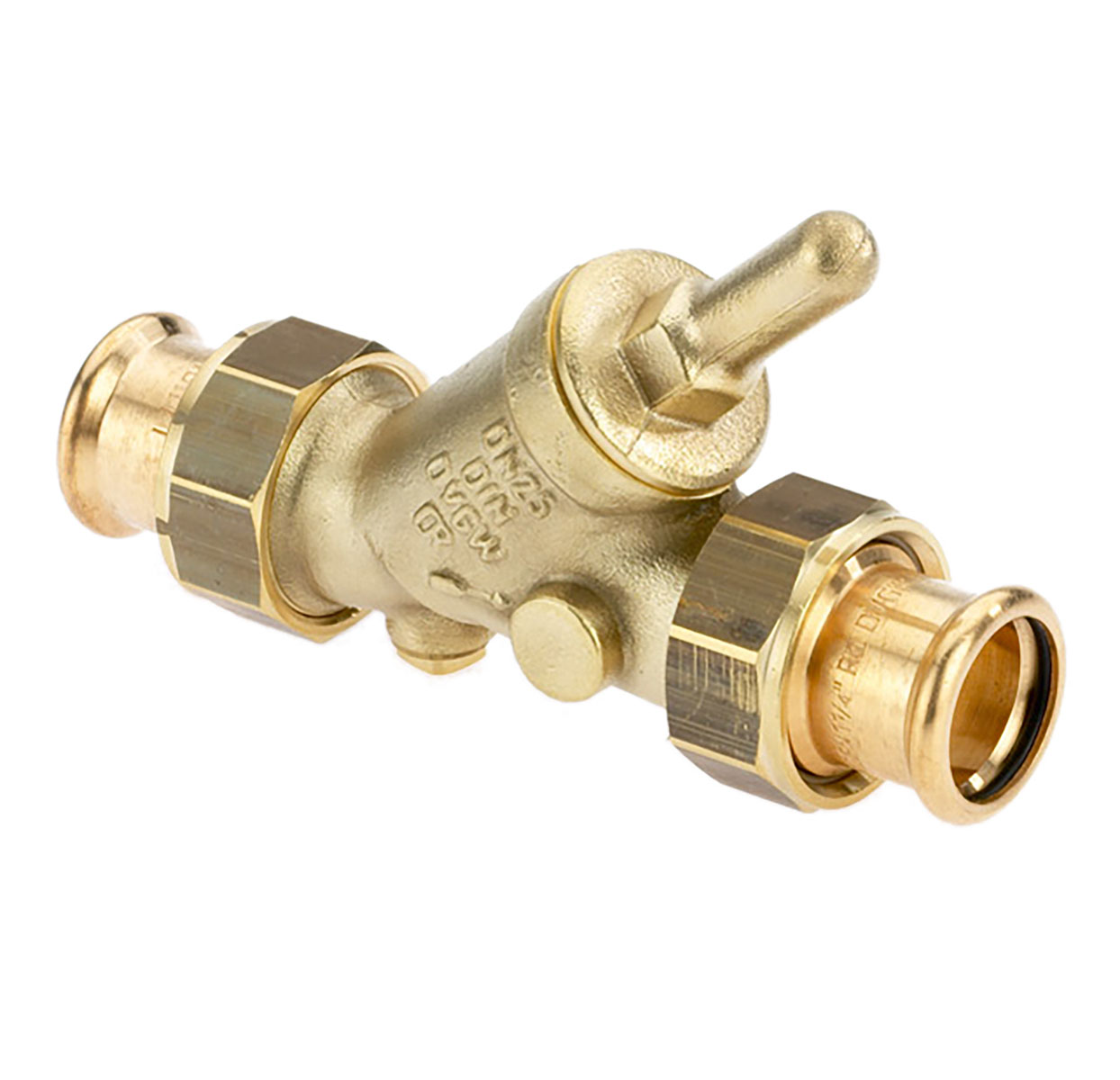 1732420 - CR-Brass Backflow-preventer SANHA Press, without drain valve