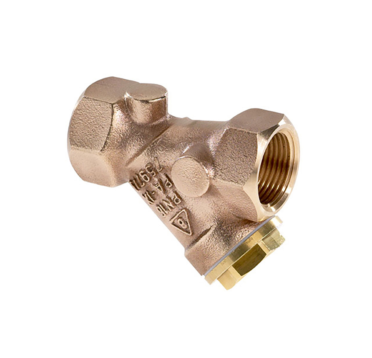 2451150 - Red-brass Strainer with fine meshed strainer with PTFE-sealing (Teflon)