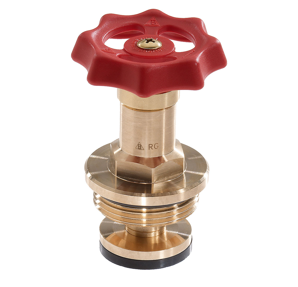 3214250 - Red-brass upper-part with grease chamber for free-flow valves
