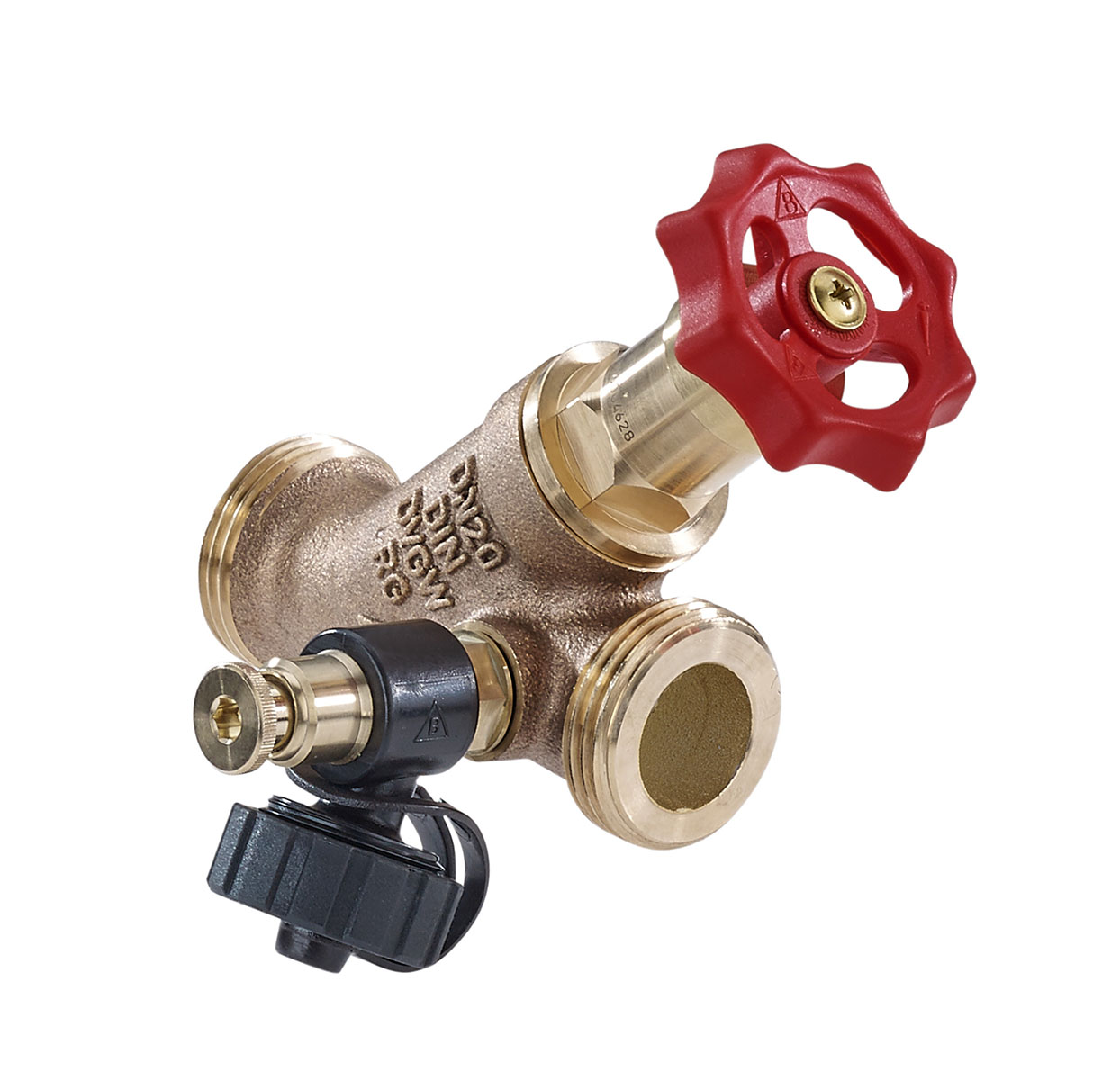 3508150 - Red-brass Free-flow valve male thread Type Kombi, with drain valve