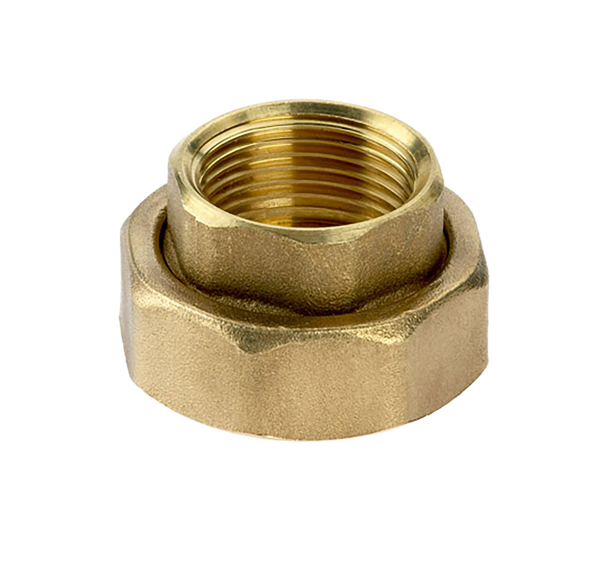 4121000 - Brass Screw connection for steel pipe  