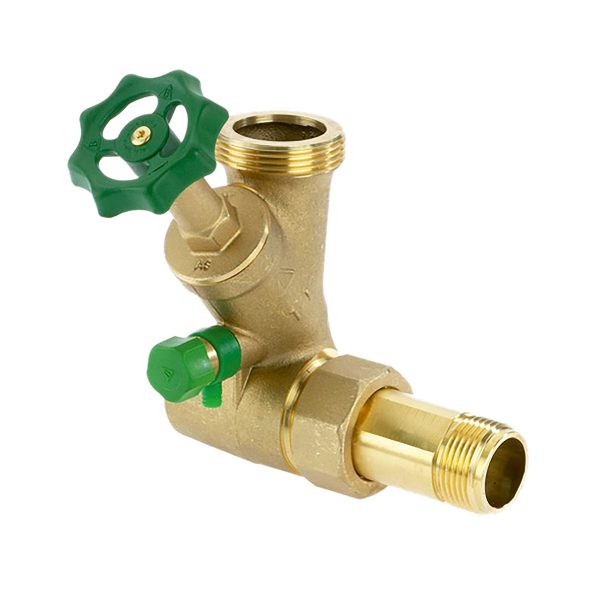 4900000 - CR-Brass Branch T-Valve AT-Fit Free-flow Body DN 25